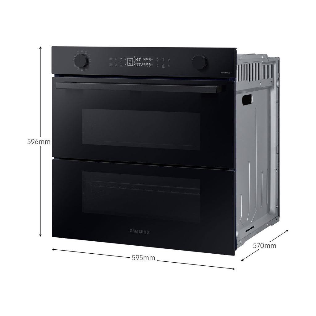 Four encastrable SAMSUNG NV7B45502AK - Pyrolyse - Chaleur tournante pulsée - Double cavité - Porte froide