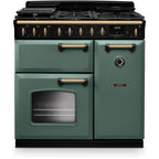 Piano de cuisson gaz FALCON NGC TAB GAZ 90 CM VERT MINERAL LAITON AN