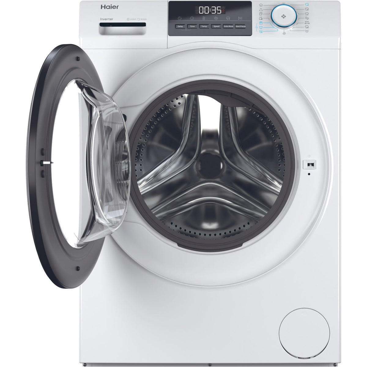 Lave linge hublot HAIER HW100-BP14929A-S - 10 kg - 1400 tr/min - Classe A - Moteur induction