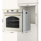 Four encastrable KLARSTEIN 60 cm pyrolyse 3150W 76L Blanc Victoria