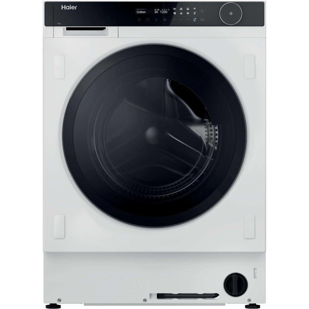 Lave linge hublot encastrable HAIER HWB100-B14858U-S - 10 kg - 1400 tr/min - Classe A - Moteur induction - Connecté