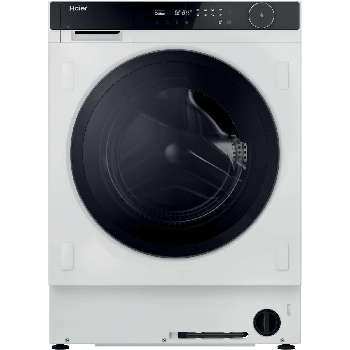 Lave linge hublot encastrable HAIER HWB100-B14858U-S - 10 kg - 1400 tr/min - Classe A - Moteur induction - Connecté