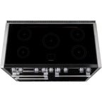 Piano de cuisson gaz FALCON Semi Pro MERCURY 120 NOIR MAT INOX POLI