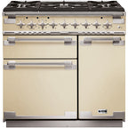 Piano de cuisson gaz FALCON ELISE 90 CREME NICKEL BROSSÉ