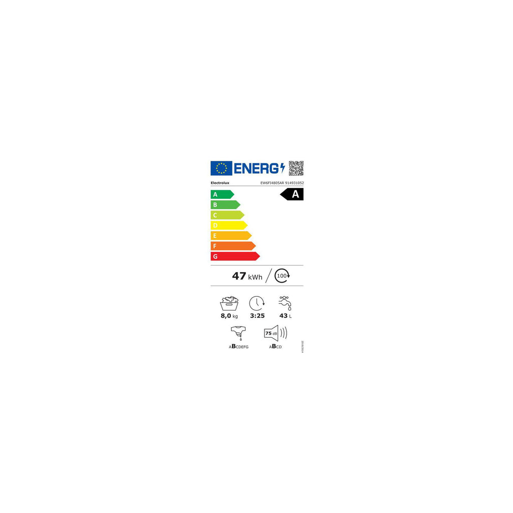 Lave linge hublot ELECTROLUX EW6FI4805AR