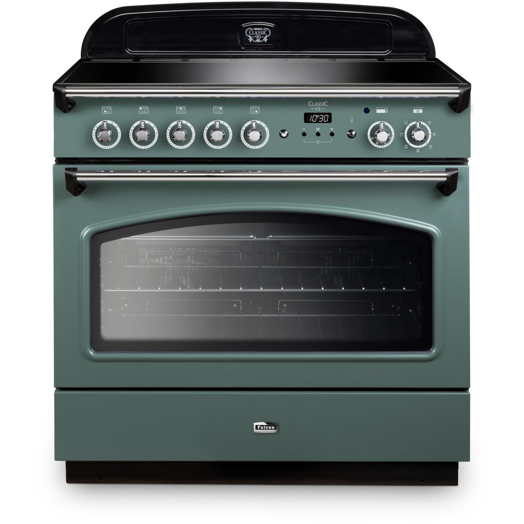 Piano de cuisson induction FALCON FX TAB IND 90 CM VERT MINERAL MAT CHROME