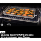 Four encastrable SAMSUNG NV7B6799AAK - Double cavité - Pyrolyse - Vapeur - Porte froide - Rails télescopiques