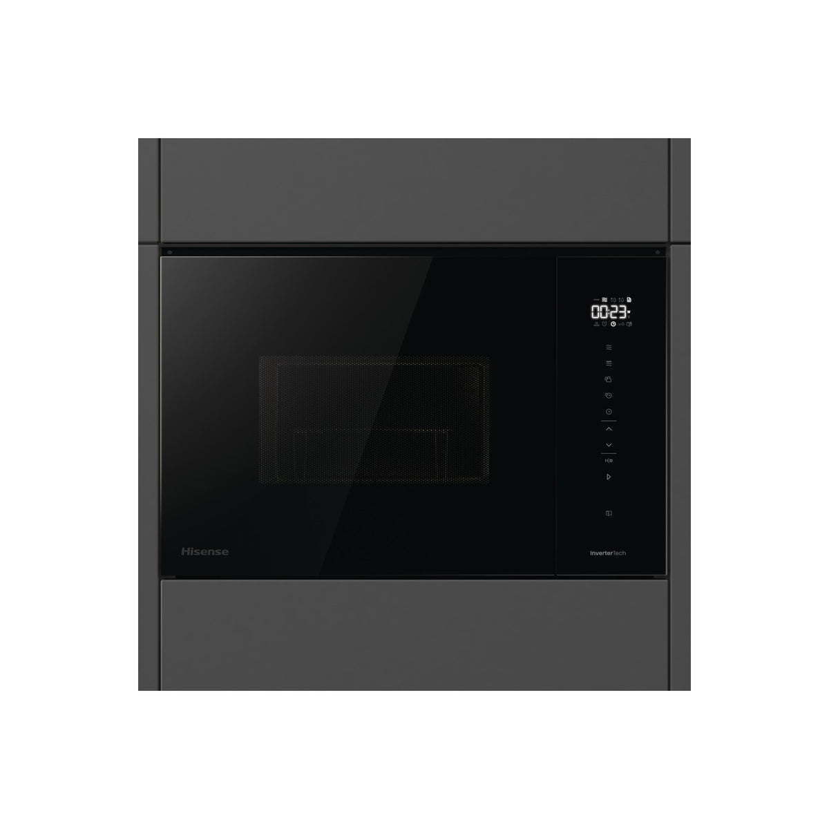 Four encastrable fonction vapeur HISENSE BSA66346PBGWIFI - Pyrolyse - Chaleur tournante - Rails télescopiques - Ajout Vapeur - Air Fry - Wifi + Micro ondes grill encastrable HISENSE BIM325GI63DBG