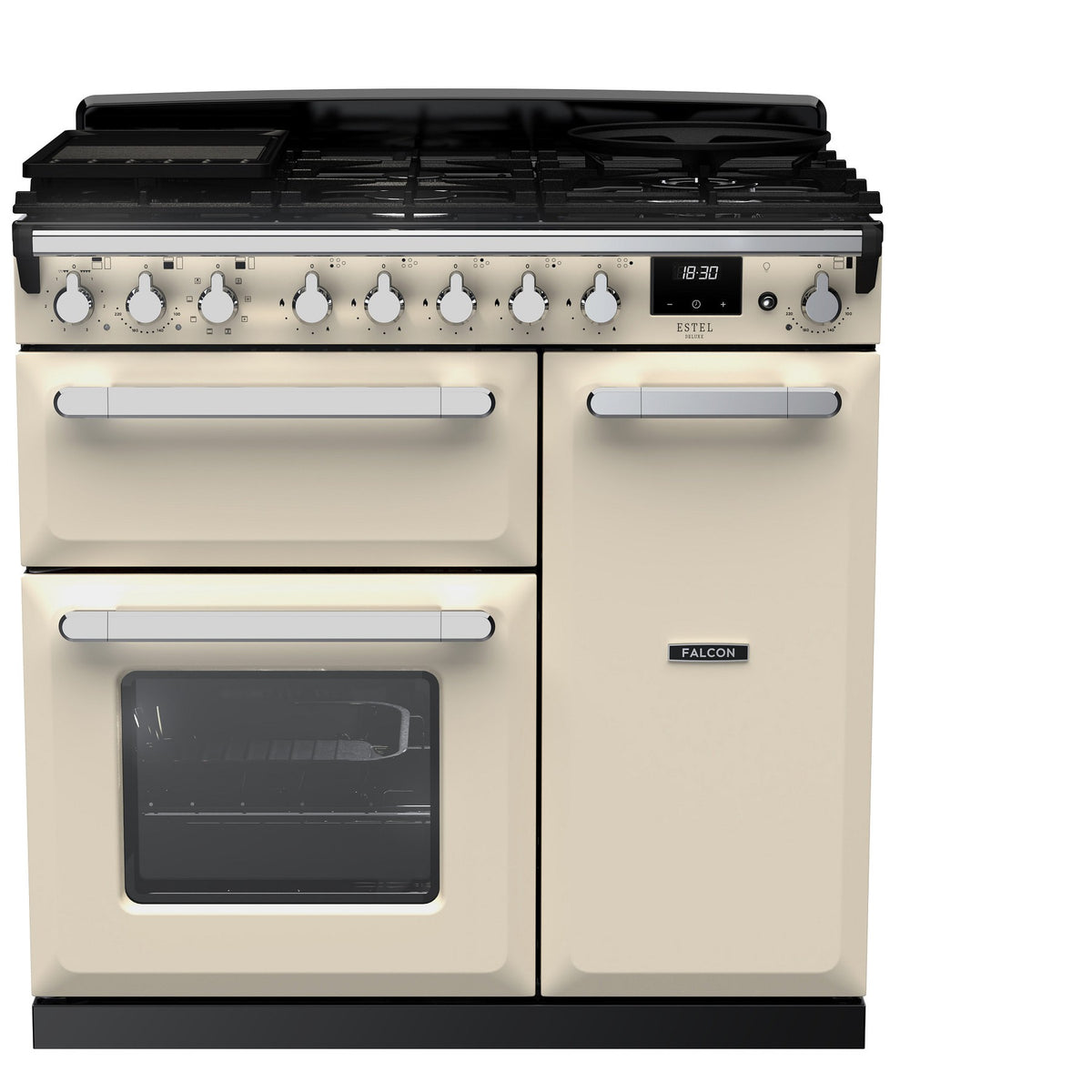Piano de cuisson gaz FALCON ESTEL DELUXE TAB GAZ 90 CM CREME PASTEL