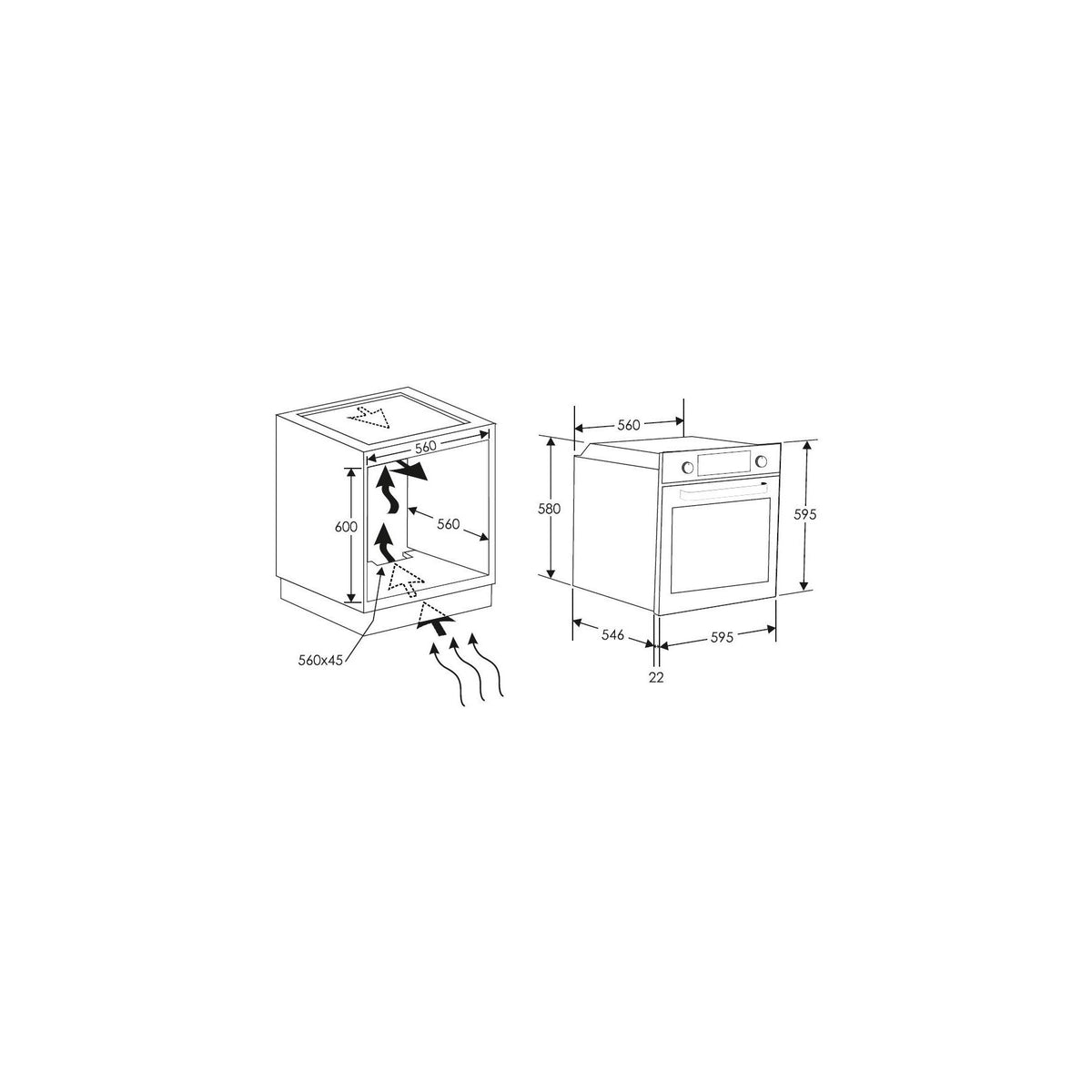 Four encastrable ROSIERES RFC3OP5579IN