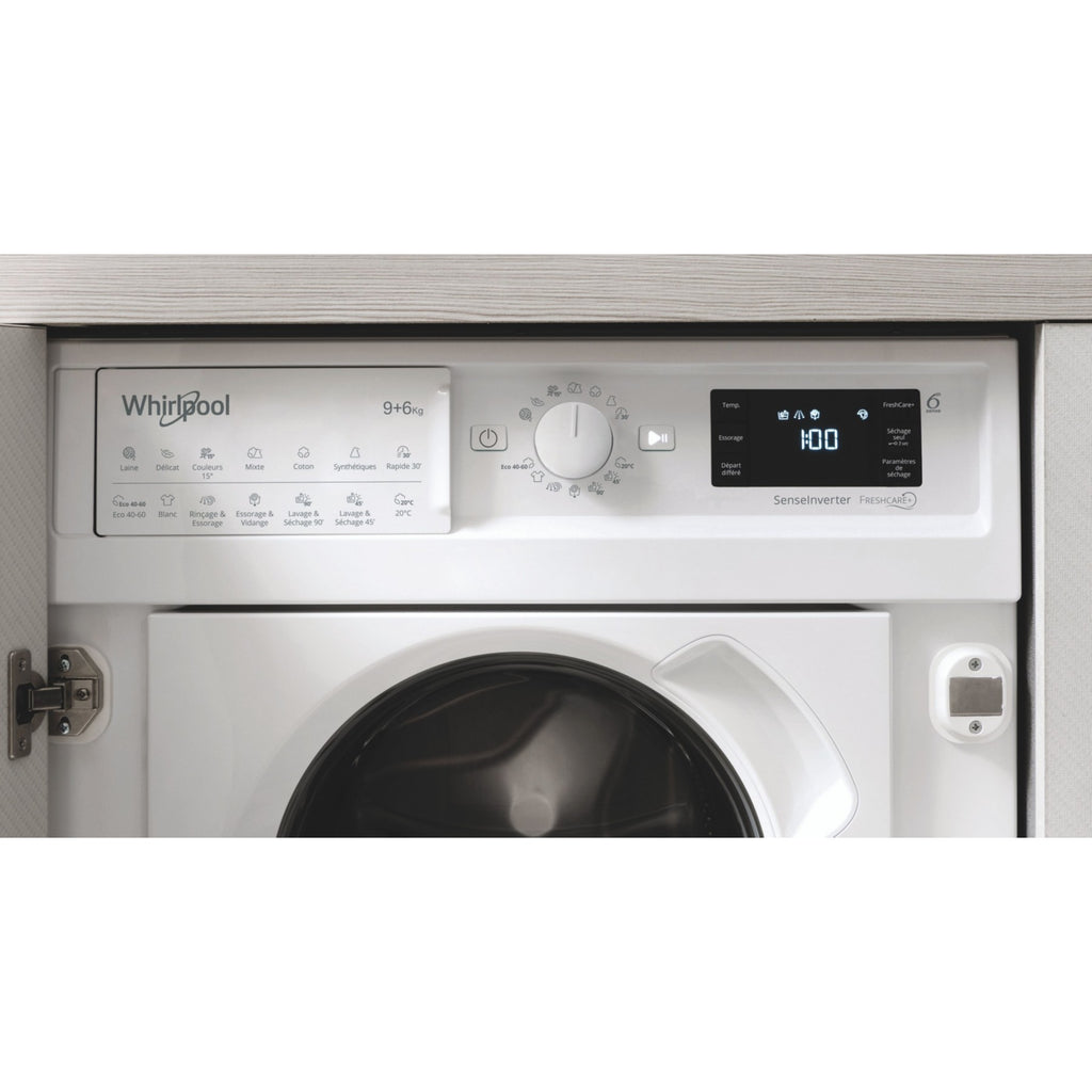 Lave linge séchant hublot encastrable WHIRLPOOL BIWDWG961485FR Reconditionné