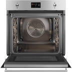 Four micro onde combiné SMEG SO6302M2X - Combiné micro-ondes - Hydrolyse - Porte froide - Rails télescopiques