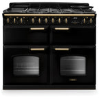 Piano de cuisson mixte FALCON NGC TAB MIX 110 CM NOIR LAITON ANTIQUE