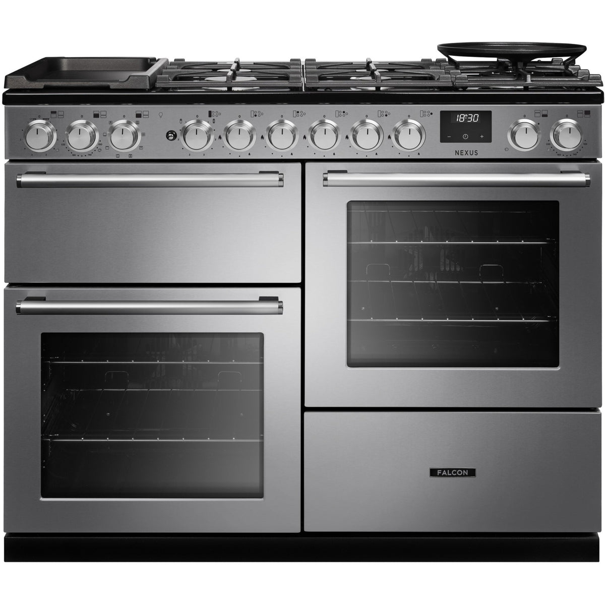 Piano de cuisson mixte FALCON NEXUS NGC OC TAB GAZ 110 CM INOX CHROME