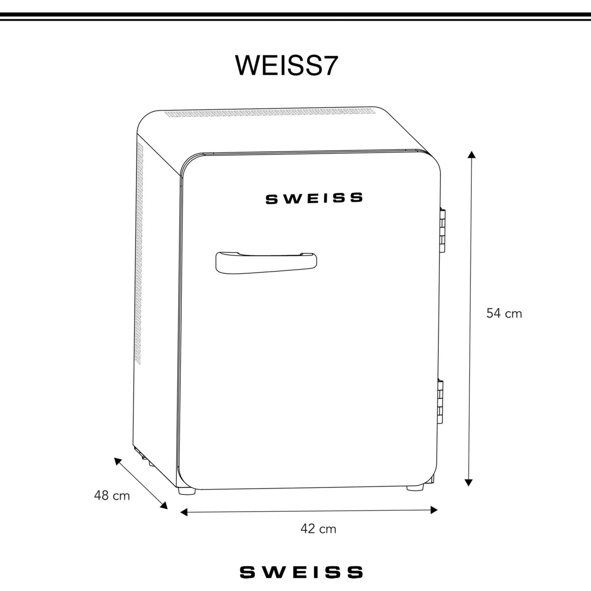 Mini réfrigérateur SWEISS WEISS7