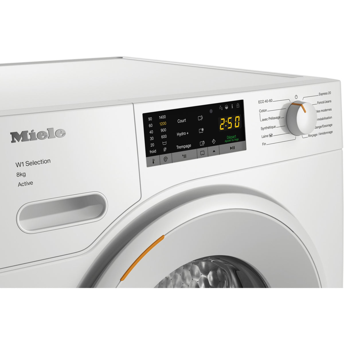 Lave linge hublot MIELE WSA 123 - 8 kg - 1400 tr/min - Classe A - Moteur induction