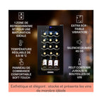 Cave à vin de service KLARSTEIN Shiraz 15 Slim Uno 44L tactile
