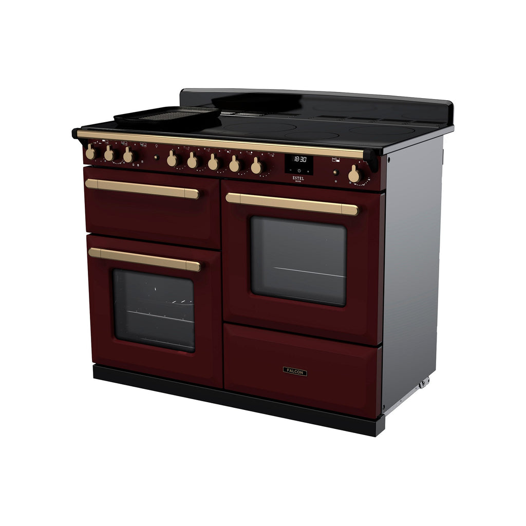 Piano de cuisson induction FALCON ESTEL DELUXE OCTAB IND 110 CM BORDEAUX L