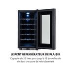 Cave à vin de service KLARSTEIN Bellevin 18 Uno - Noir