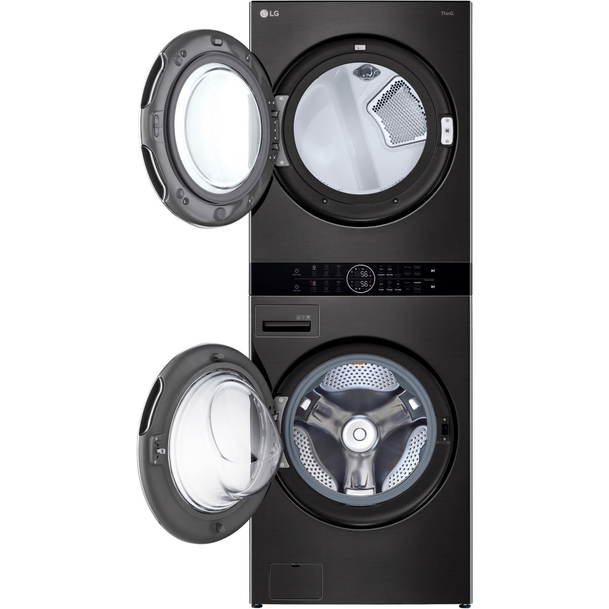 Lave linge séchant hublot LG F761TOWERB2 - 17/16 kg - 1100 tr/min - Classe E - Moteur direct drive - Connecté