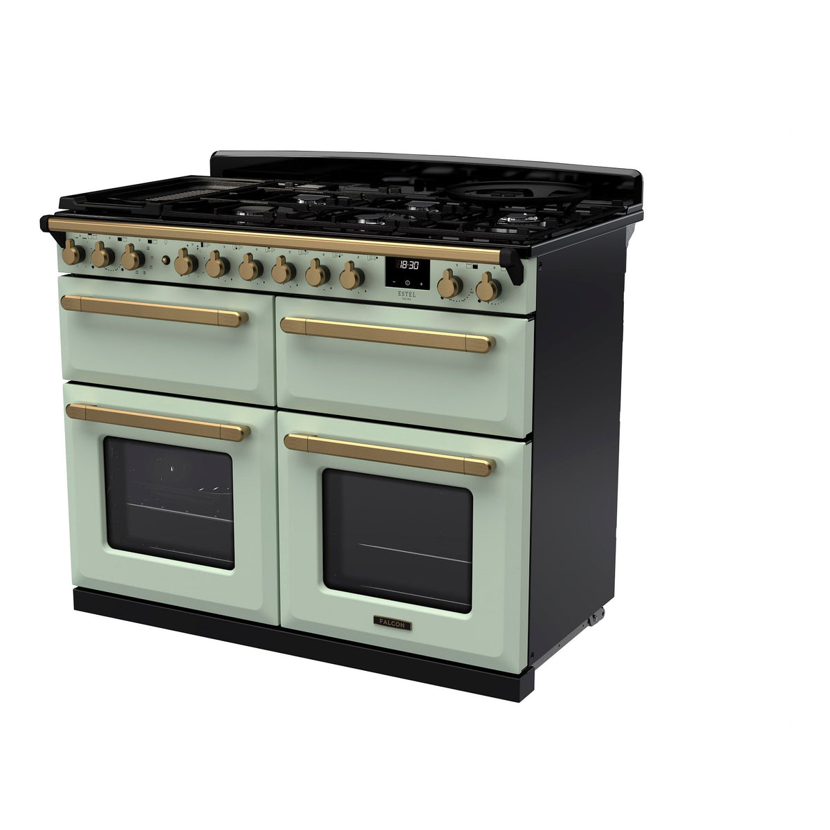Piano de cuisson gaz FALCON ESTEL DELUXE TAB GAZ 100 CM VERT PASTEL