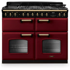 Piano de cuisson mixte FALCON NGC TAB MIX 110 CM BORDEAUX LAITON ANTIQ
