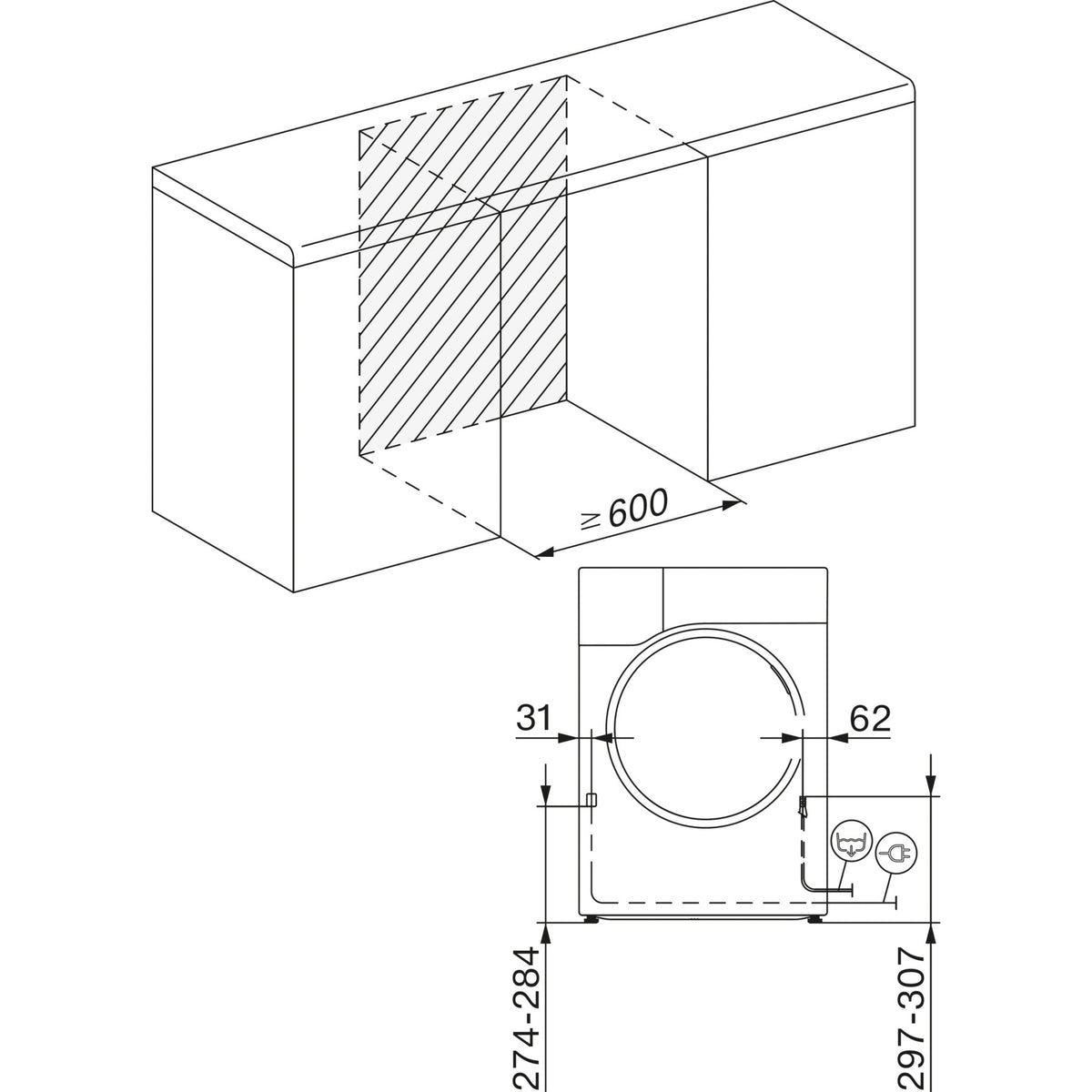 Sèche linge pompe à chaleur MIELE TSA 523 WP
