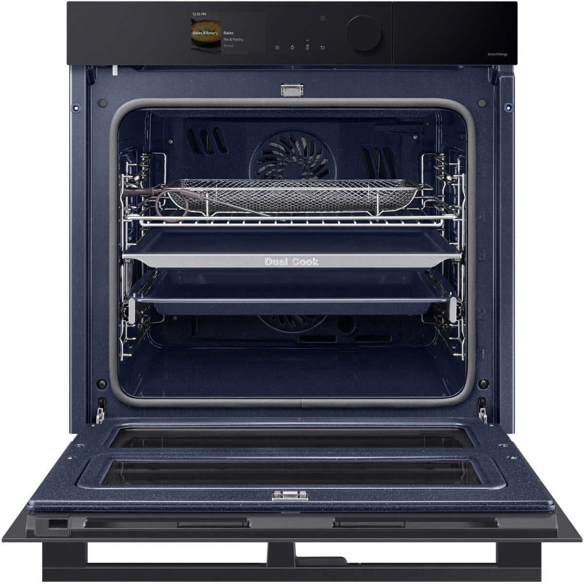 Four encastrable SAMSUNG NV7B6795JAK - Double cavité - Pyrolyse - Chaleur pulsée - Vapeur - Porte froide