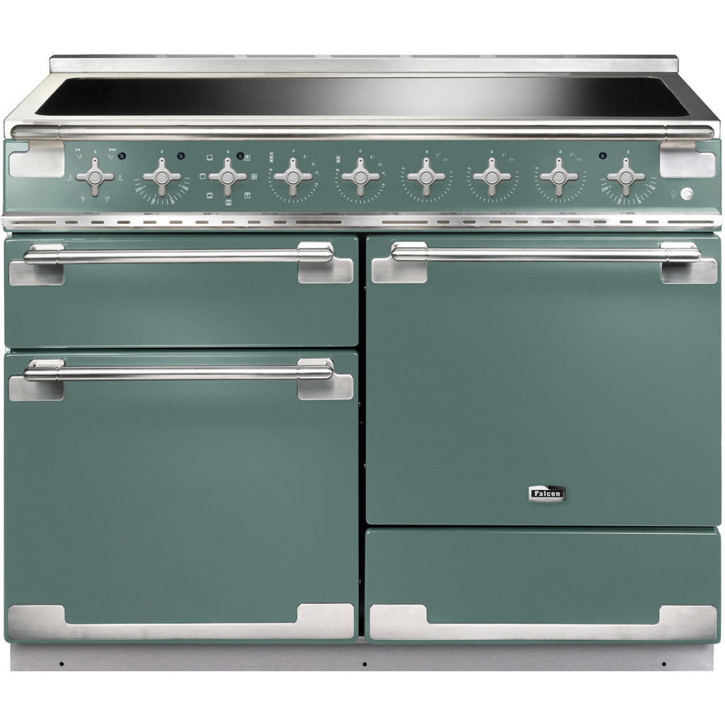 Piano de cuisson induction FALCON ELISE 110 VERT MINERAL MAT NICKEL BROSSÉ