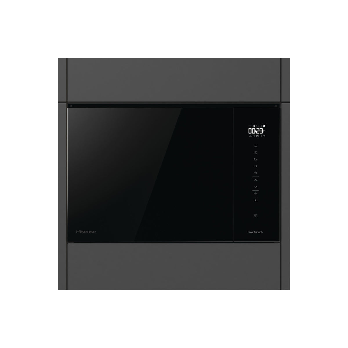 Four encastrable fonction vapeur HISENSE BSA66346PBGWIFI - Pyrolyse - Chaleur tournante - Rails télescopiques - Ajout Vapeur - Air Fry - Wifi + Micro ondes grill encastrable HISENSE BIM325GI63DBG