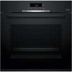 Four encastrable BOSCH HBA372BB4 - Chaleur pulsée - Hydrolyse - Pyrolyse - Porte froide - Mode Friture Sans Huile Air Fry