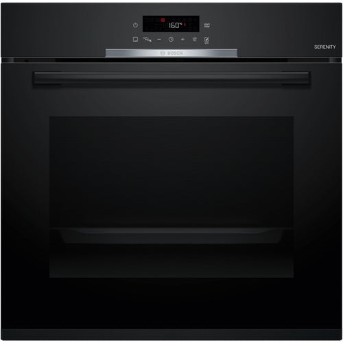 Four encastrable BOSCH HBA372BB4 - Chaleur pulsée - Hydrolyse - Pyrolyse - Porte froide - Mode Friture Sans Huile Air Fry
