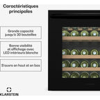 Cave à vin de service KLARSTEIN Vinsider 30 Built-In Uno 30 Fl LED