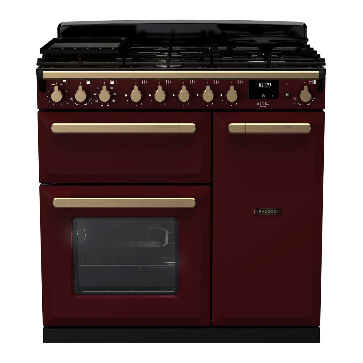Piano de cuisson gaz FALCON ESTEL DELUXE TAB GAZ 90 CM BORDEAUX LAIT
