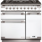 Piano de cuisson gaz FALCON ELISE90 MIXT BLANC