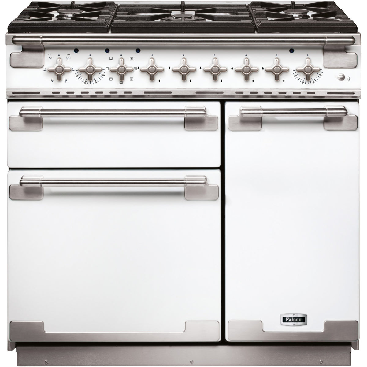 Piano de cuisson gaz FALCON ELISE90 MIXT BLANC