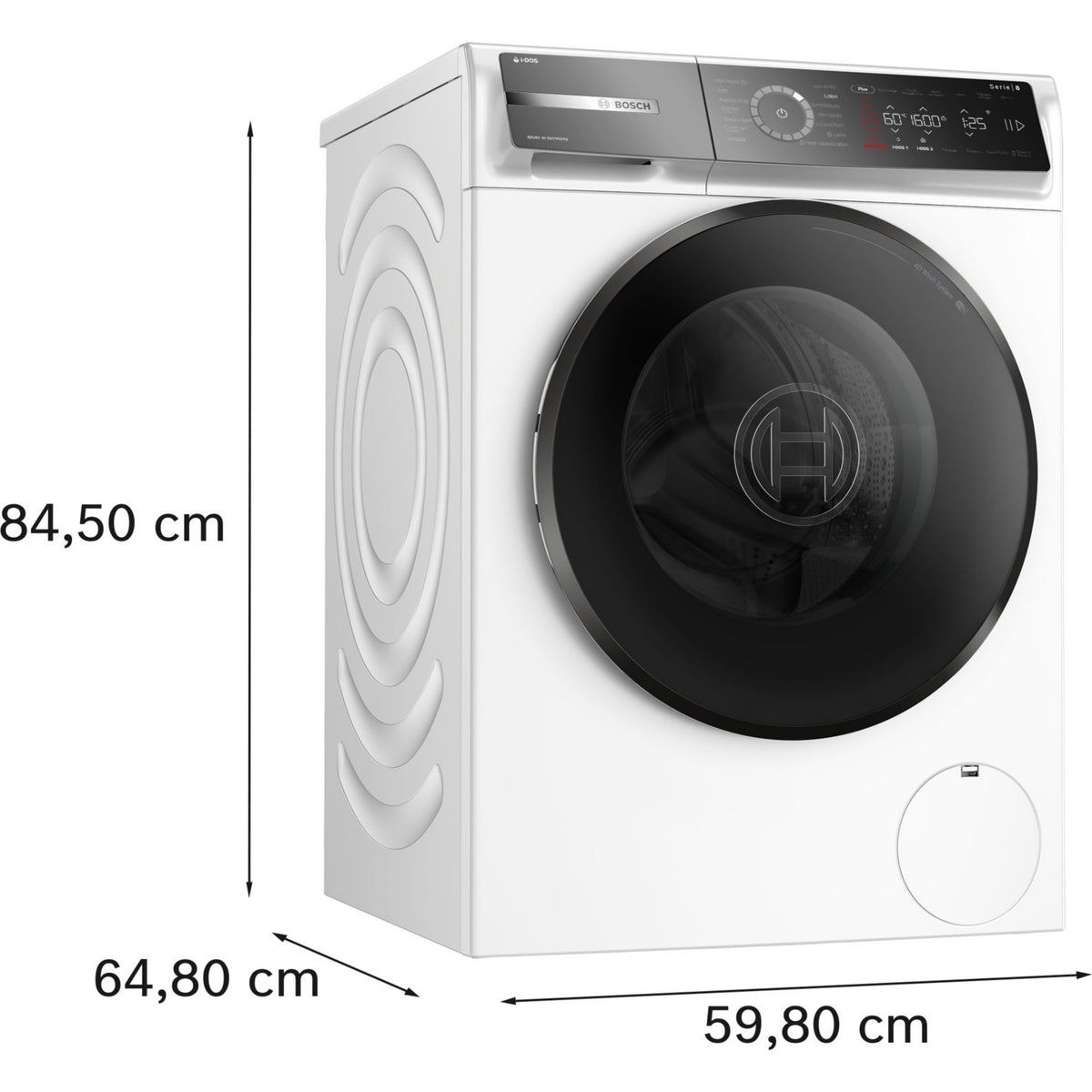 Lave linge hublot BOSCH WGB256A2FR - 10 kg - 1600 tr/min - Classe A - Moteur induction - Autodose - Connecté wifi