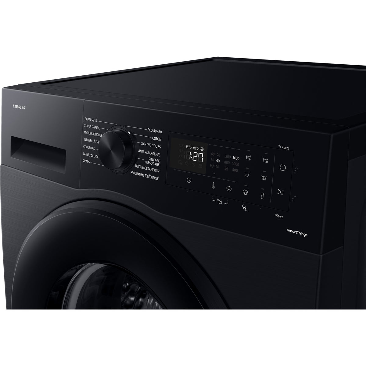Lave linge hublot SAMSUNG WW11DG5B25AB - 11 kg - 1400 tr/min - Classe A - Moteur induction - Noir - Connecté - Bespoke AI