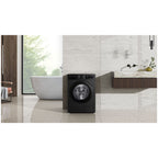Lave linge hublot SAMSUNG WW80CGC04DAB - 8 kg - 1400 tr/min - Classe A - Moteur induction - Connecté - Noir - Bespoke AI