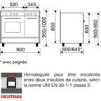Cuisinière gaz GLEM GA960PCGIX
