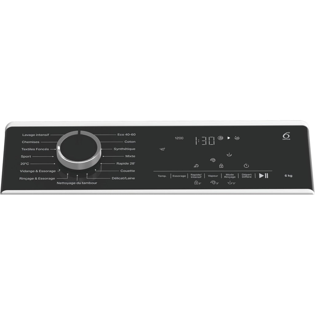Lave linge top WHIRLPOOL TW621FRESHCAREEE - 6 kg - 1200 tr/min - Classe A - Moteur induction