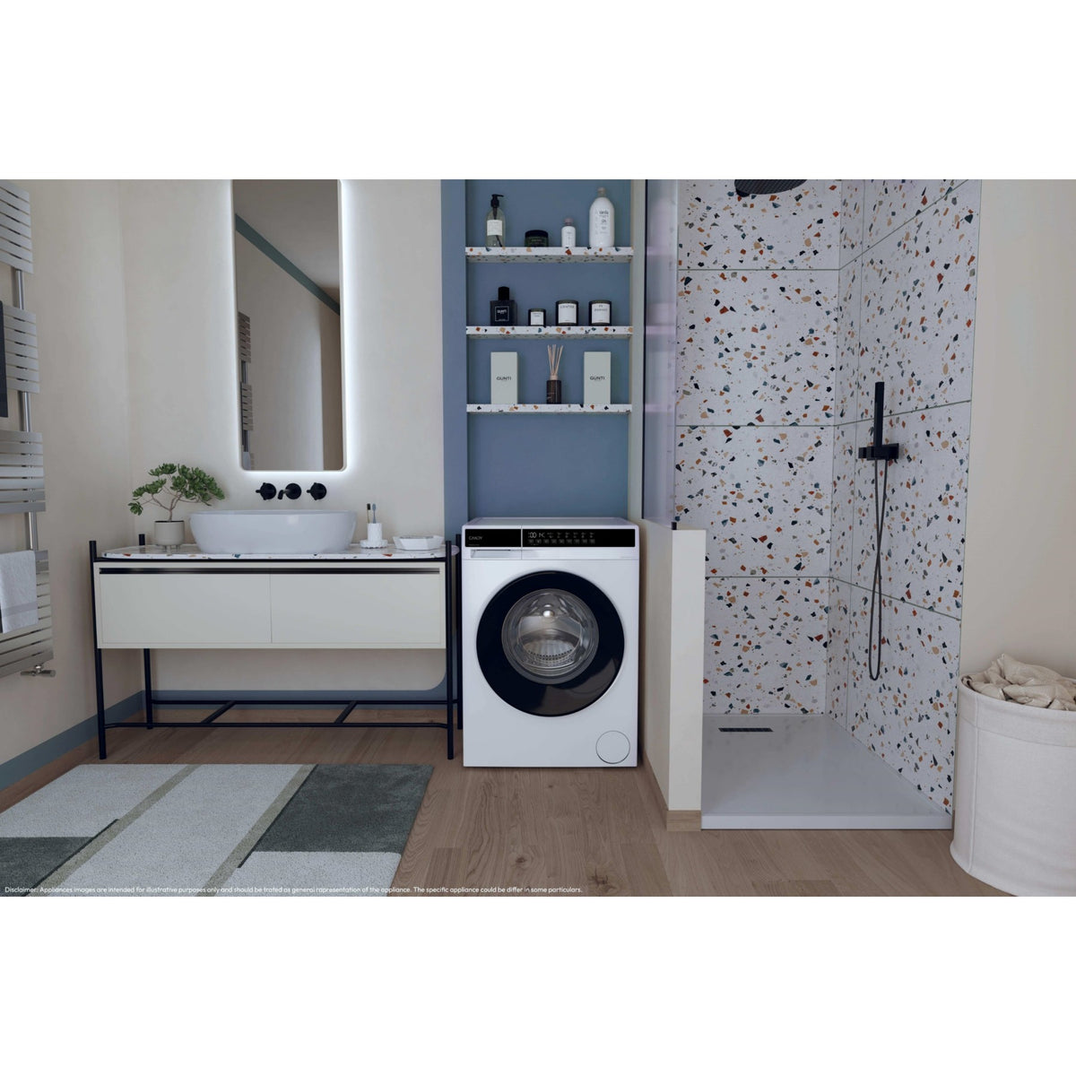 Lave linge hublot CANDY EY 210B8-S - 10 kg - 1200 tr/min - Classe A - Moteur induction