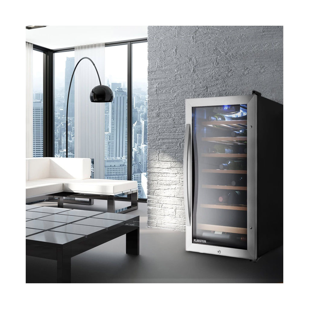 Cave à vin de service KLARSTEIN Vinamour 26 Uno 26 bouteilles 88L inox