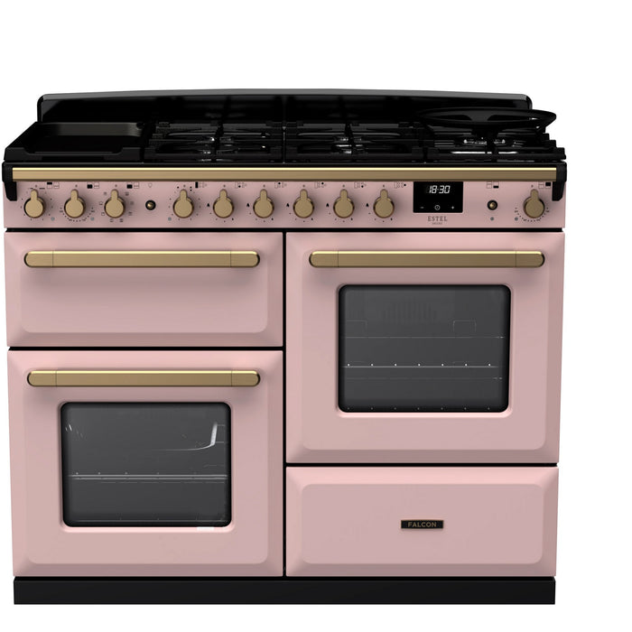 Piano de cuisson mixte FALCON ESTEL DELUXE OC TAB MIX 110 CM ROSE PAS