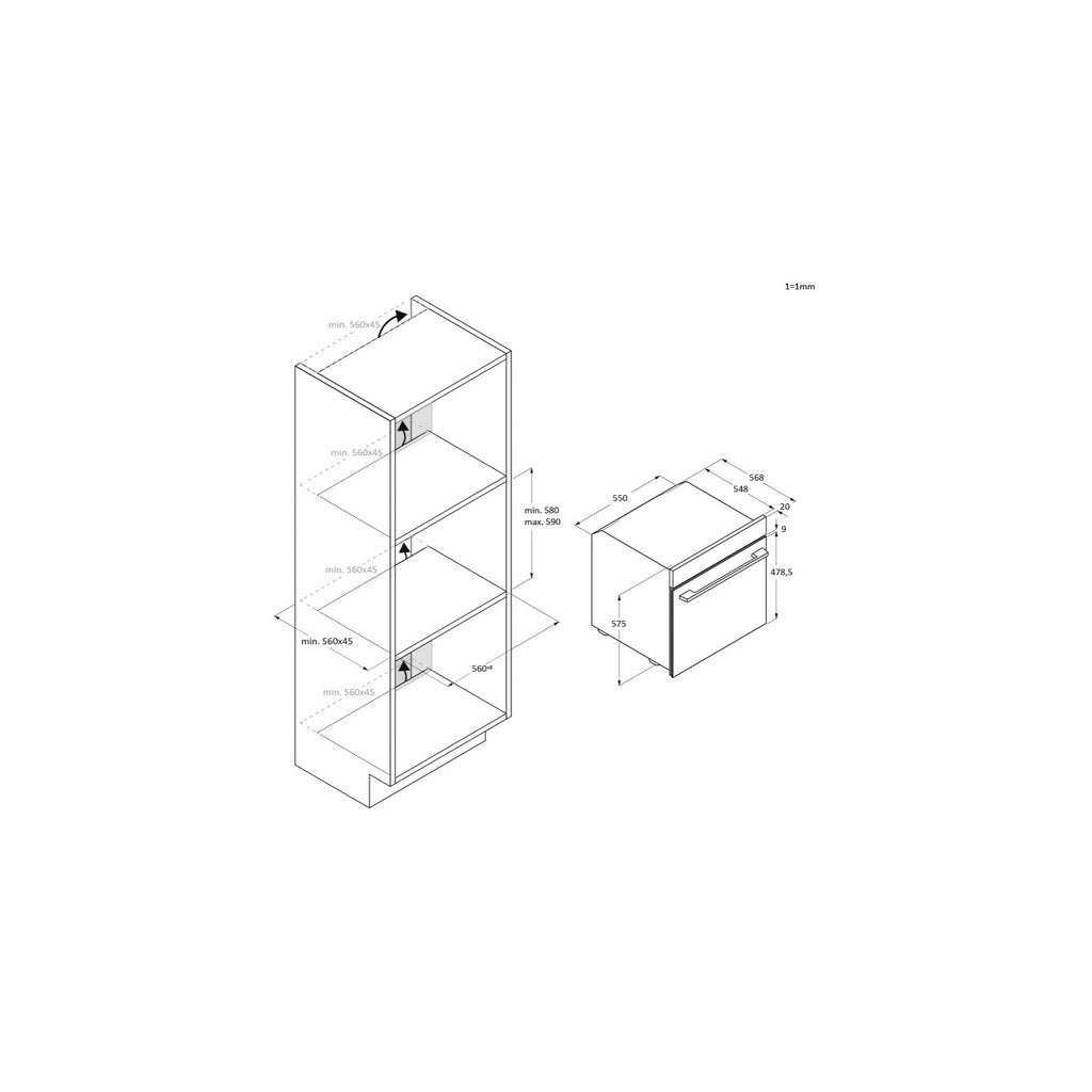 Four encastrable ROSIERES RO6 H3B3YTX