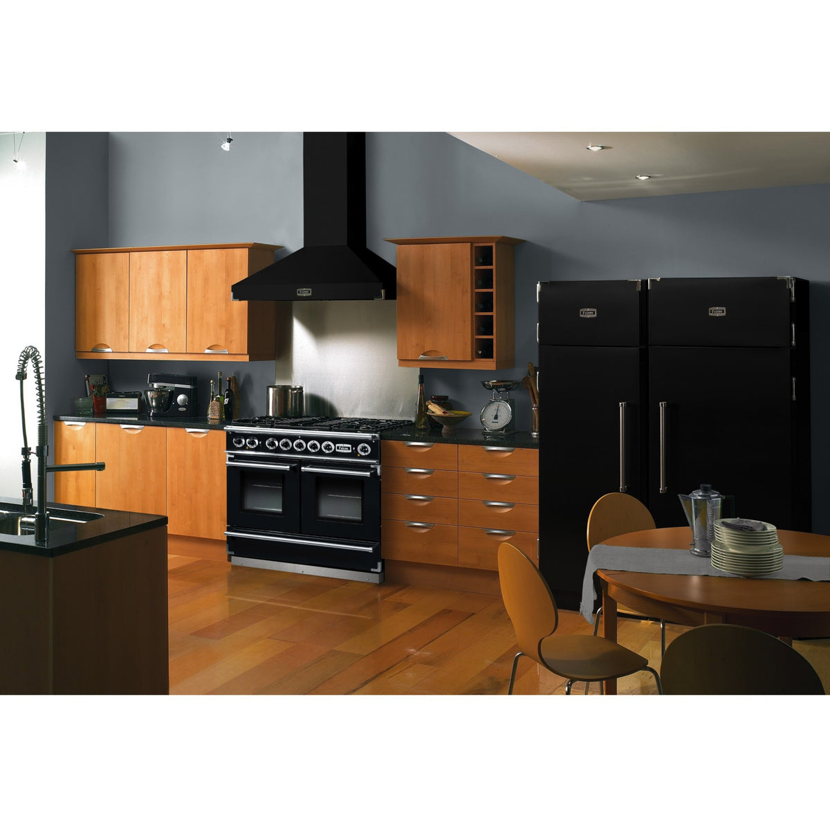 Piano de cuisson gaz FALCON PKR110 CONT MIXT NOIR/CHROM/GM