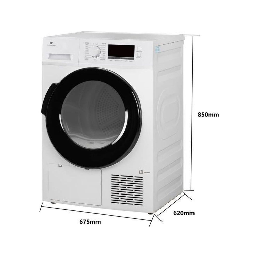 Sèche linge pompe à chaleur CONTINENTAL EDISON CESL8PCWD