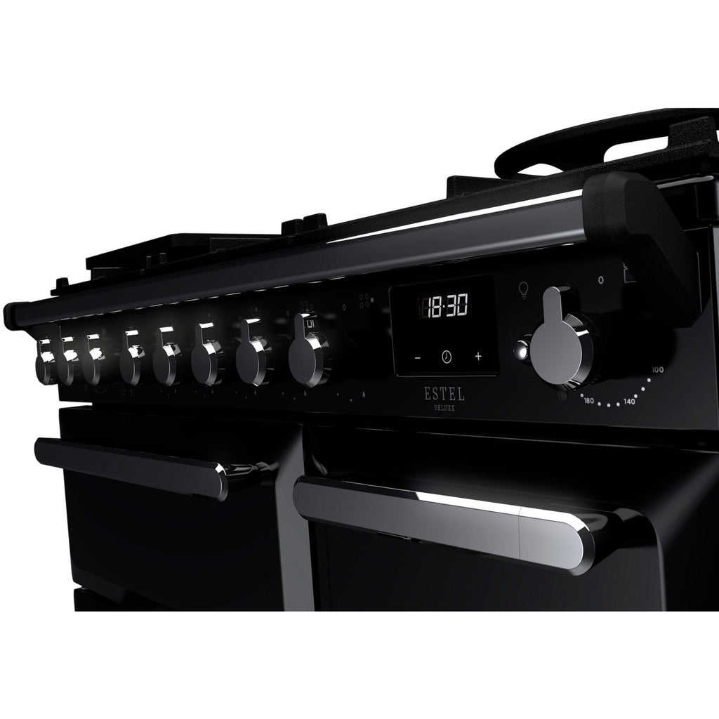 Piano de cuisson gaz FALCON ESTEL DELUXE TAB GAZ 90 CM NOIR BRILLANT