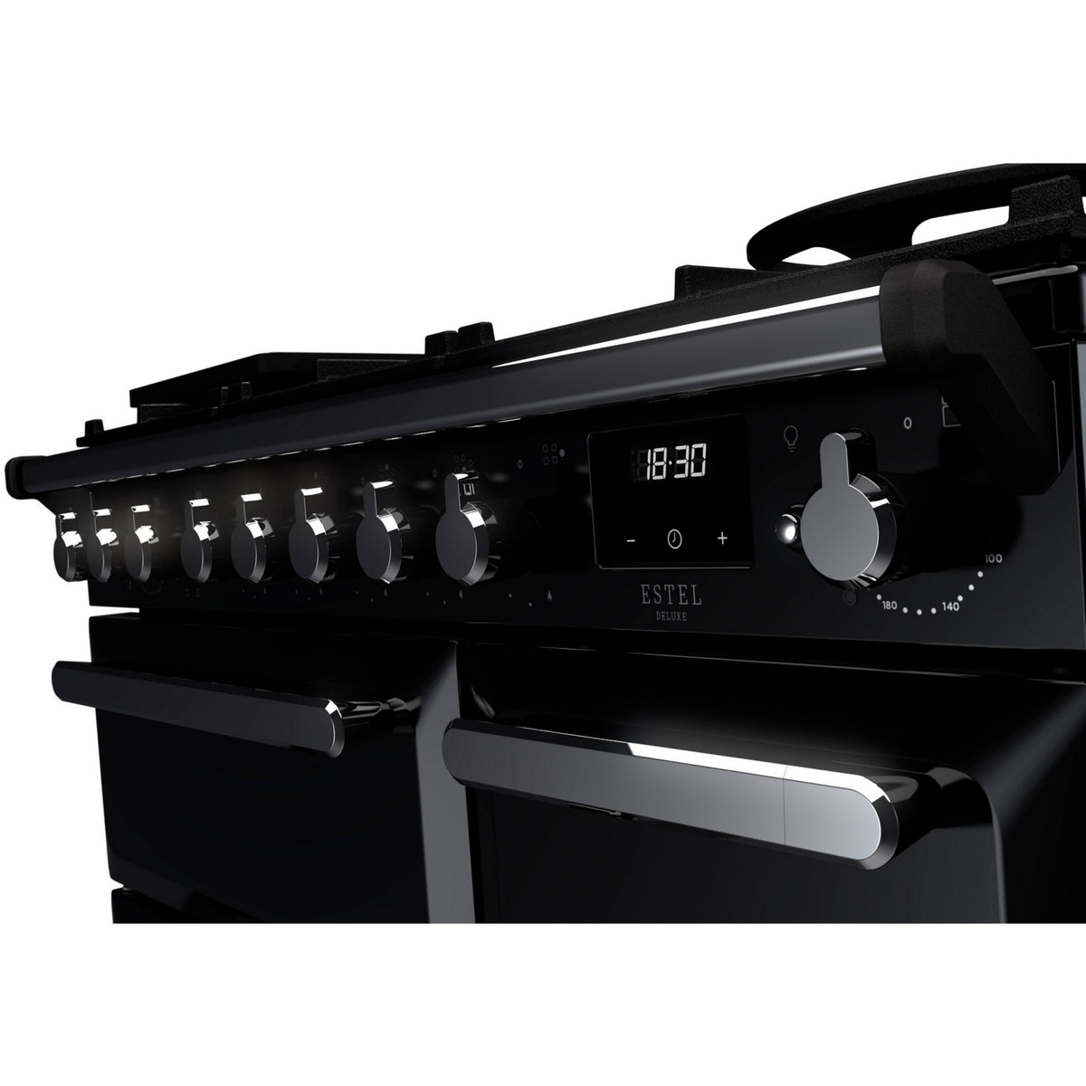 Piano de cuisson gaz FALCON ESTEL DELUXE TAB GAZ 90 CM NOIR BRILLANT