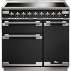 Piano de cuisson induction FALCON ELISE 90 CHARBON Mat satiné NICKEL